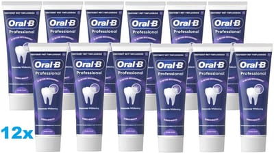 Oral-B Professional Whitening Tandpasta 12 x 75 ml – Active Fresh – 12-pack Voordeelverpakking