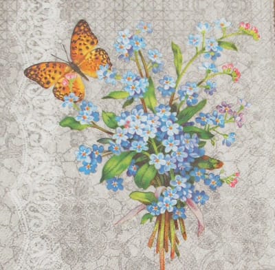 Servetten Myosotis 33 x 33 cm