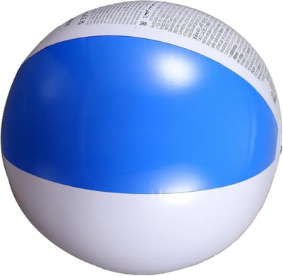 Opblaasbare Strandbal - Zomerbal Zwembad - Buiten Waterspel - Lichtgewicht PVC Materiaal - 51x51x1.5CM - Multi