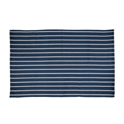 Vogue kokstheedoek met slagersstreep, marineblauw