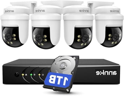 Bewakingscamera Set - Beveiligingscamera Systeem - Huis Beveiligen - Geavanceerde Bewegingsdetectie - 8 Kanaals - Zwart