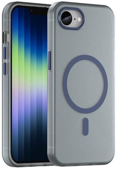 Mobiq - Flexibele Magsafe Case geschikt voor iPhone 16e (2025) - donkerblauw