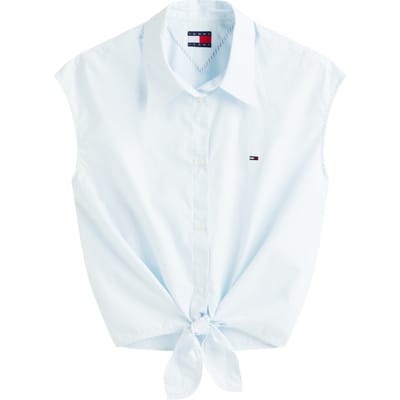 regular fit overhemdblouse van puur katoen