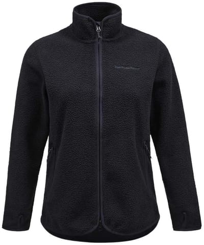 Peak Performance Pile Zip Jas - Black