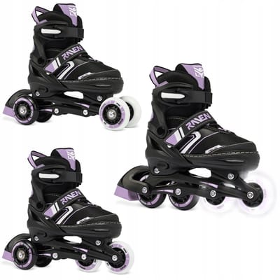 RAVEN Helixi 3w1 Kinder rolschaatsen maat 30-33 met LED wielen