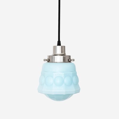 Hanglamp aan snoer Weimar Misty 20's Nikkel - Art Deco Trade