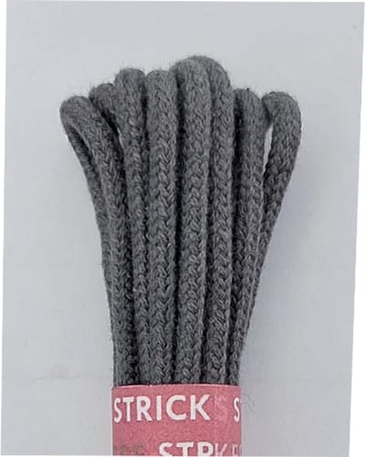 Strickers Veter - Donker Grijs - Dun Rond - Lengte 120 cm - Dikte 2,5 mm - Schoenveter
