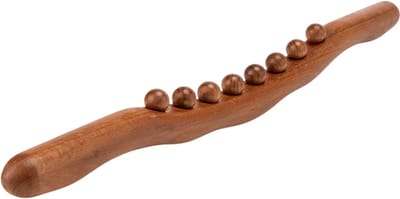 Guasha Massage Tool – Universele Deegroller, Rugmassage, Schrapen & Puntbehandeling voor Ontspanning en Therapie - Bruin