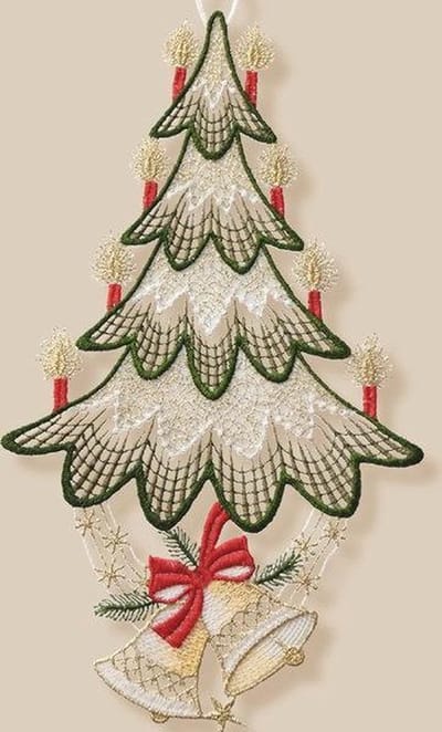 Kerst - Raamdecoratie - Kerstboom met kaarsen - met zuignap