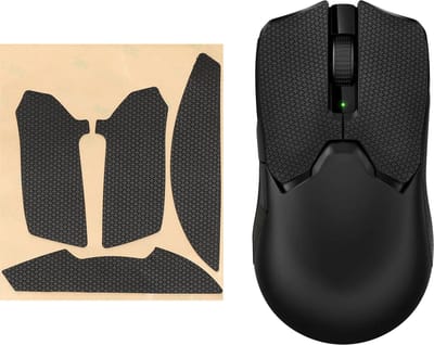 kwmobile gaming muis grip tape geschikt voor Razer Viper V2 Pro muis - Antislip muistape grip - Muis grip tape in zwart