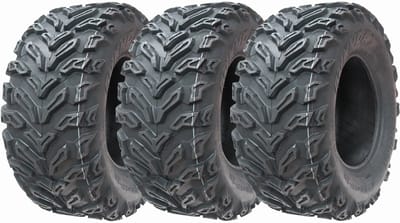25x10.00-12 Quad-banden voor terreinvoertuigen, 6-laags, Wanda P3103, met E-keur, goedgekeurd voor gebruik op de openbare weg (set van 3)