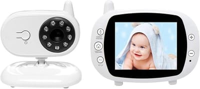 Babycamera met Scherm - Babyfoon Video - Babykamer Bewaken - Helder Tweerichtingsgeluid - 3.5 Inch IPS