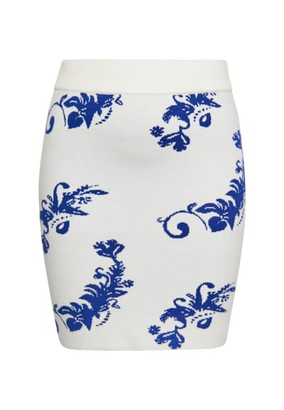 IZIA Rock Dames Wol Wit Blauw