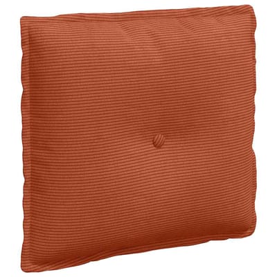 vidaXL - Rugkussen - Rood - Oranje - 50 - x - 45 - cm - Corduroy - stof