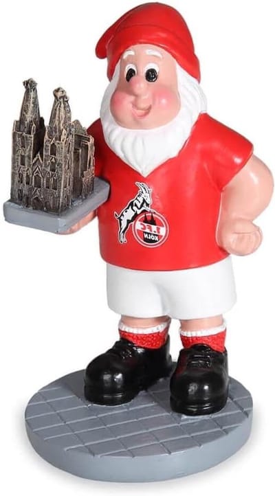 Tuinkabouter 1. FC Köln - Dwerg Kathedraal - Tuindecoratie - Gedetailleerd Ontwerp - 192 cm hoog - Rood