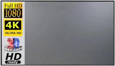 Projectiescherm - Filmscherm - Thuisbioscoop creëren - Anti-licht reflecterend - 133 inch - Grijs