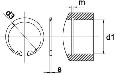 Borgring Din472 62X2Mm V Boring - 10 Stuks