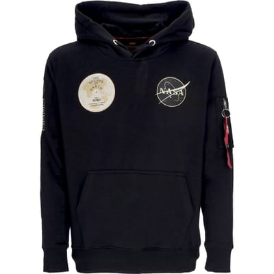 Lichtgewicht hoodie Nasa Voyager herenhoodie zwart/zwart