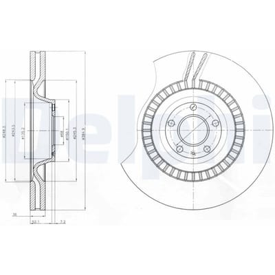 Remschijf DELPHI BG9070C