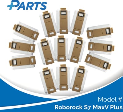 Roborock S7 MaxV Plus Stofzakken (15 Stuks, Plus.Parts® alternatief voor 8.02.0101)