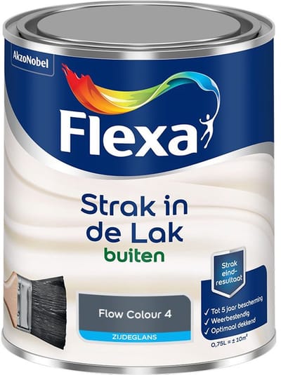 Flexa - Strak In De Lak Buitenlak Zijdeglans - Flow Colour 4 - Mengverf - 750 Ml