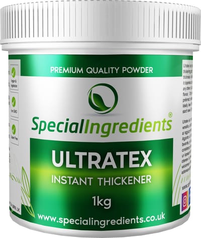 Ultratex - 1 kg - Verdikkingsmiddel & Textuurverbeteraar - Direct Oplosbaar - Perfect voor Sauzen, Gels & Smoothies - Hoge Stabiliteit - Moderne Gastronomie - Moleculair Koken - Hersluitbare Pot - Recycled Plastic