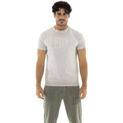 T-shirt Korte Mouw Leone 1947 Man Short Sleeves Old Wash