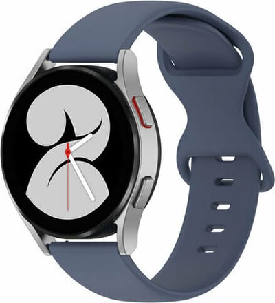 By Qubix - Geschikt voor Garmin bandje - Geschikt voor Garmin Vivoactive 4 / 4L - Solid color sportband - Blauw - Smartwatch bandje 22mm