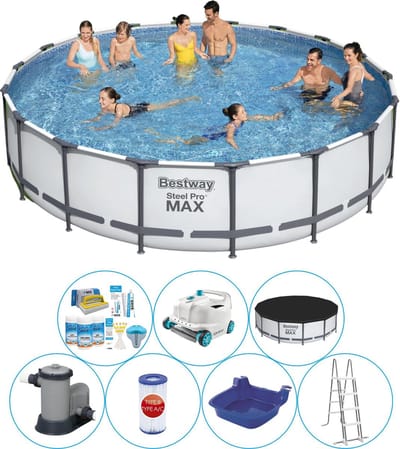 Steel Pro MAX Rond 549x122 cm - Zwembad Inclusief Accessoires