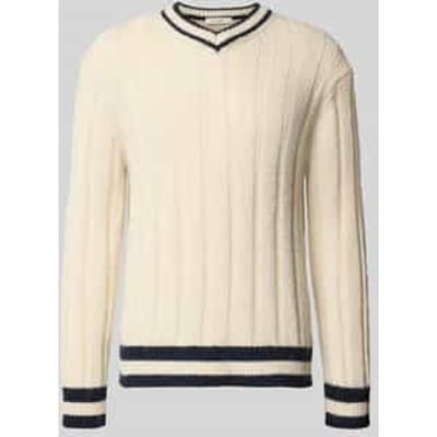 Relaxed fit gebreide pullover met wol, model 'ROY'