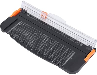Dailygoods- Papiersnijder A4 - Snijcapaciteit 10 Vellen - Automatische Veiligheidsgarantie - Bidirectionele Messen - Lichtgewicht - Compact Ontwerp - Papiertrimmer