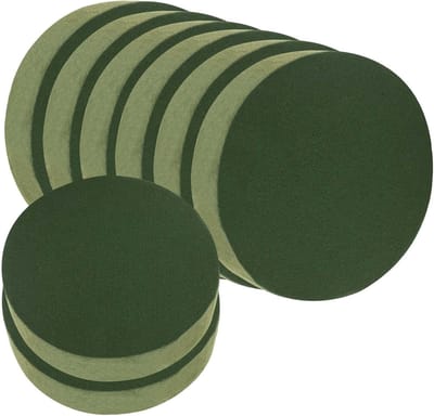 Set van 8 Stuks 16.5x4cm Groene Bloemschuim Blokken voor Kunstbloem Arrangements, Bruiloft Decoratie, Feestdagen en Verjaardagen