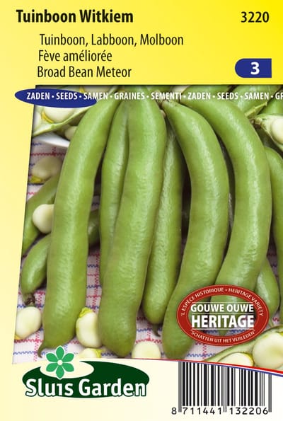 Sluis Garden - Tuinboon Witkiem - 85 gram - 3220