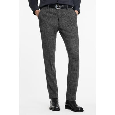 John Varvatos Motor City Fit - Zip Fly Low Rise Slim F Flat Grey Size: W31 | Tailored Pants Outlet | Heren | Grijs