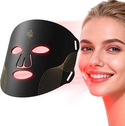 Led Masker Lichttherapie - LED Gezichtsmasker Lichttherapie - Rood Licht Masker - Led Masker - Led Gezichtsmasker - Red Light Therapy Face Mask - 7 Kleuren - 72 LEDS - Siliconen - 4000 mAh - Timer - Huidverzorging voor strakke huid