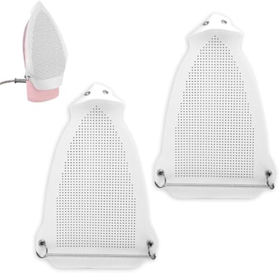 Strijkijzerhoezen - Teflon Schoen - Beschermt Kleding - Antislip Ontwerp - 23x15 cm - Wit Zilver