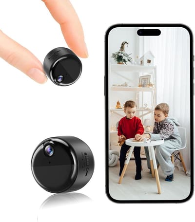 Mini Beveiligingscamera - Draadloze Camera - Huisbewaking - 60 Dagen Batterijduur - 3.8x3.8 cm - Zwart