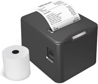 Thermische printer voor kwitanties | Hoogwaardige afdrukkwaliteit, USB & LAN, Automatische snijder, 220 mm/s