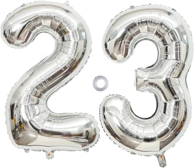 Grote Folieballon Cijfer 23 voor Verjaardag - Helium Geschikt