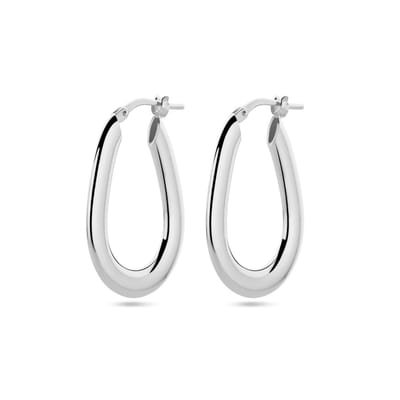Zilver Gerhodineerd Oorringen 1338758