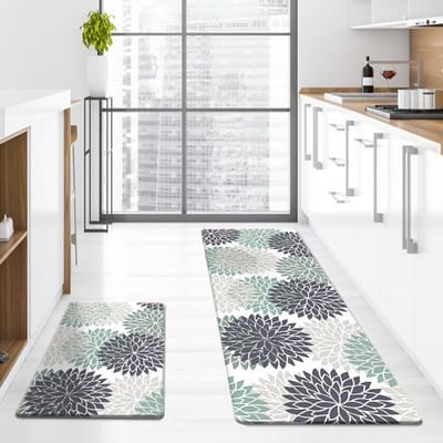 Nieuwe Keuken Strip Vloermat, Antislip, Oliebestendig, Vuilafstotend, Gemakkelijk te Onderhouden, Entree Deur, Badkamer Deurmat 40*60*1.2cm white