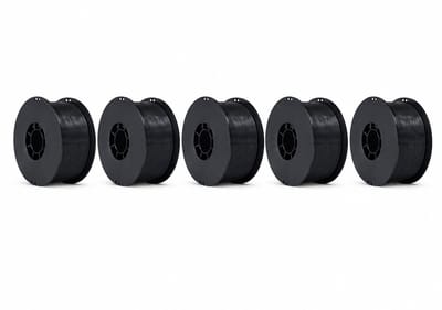 5x 1KG Zwarte Filament PLA+ 3D Printer Filament 1.75mm – Hoogwaardig 3D Printing Filament, Extra Sterk en Flexibel, Anti-Warp, Glanzend, Compatibel met FDM Printers, Print Zonder Problemen