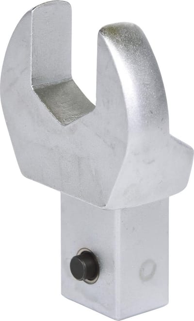 Insteek-steeksleutel 14x18 mm, 15 mm met stiftvergrendeling en verchroomde afwerking