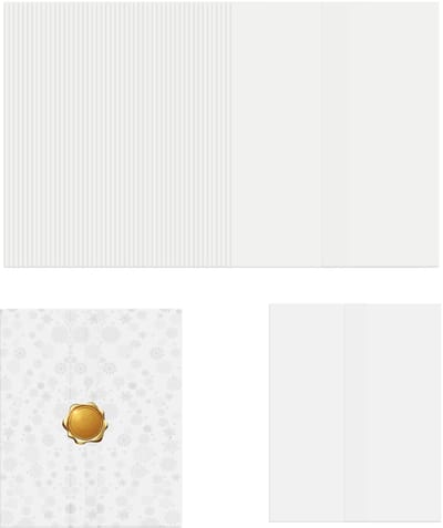 Dailygoods- Vellum Jassen 50 Stuks - Voorgevouwen Vellum Papier - 12,7 x 17,8 cm - Bruiloft Uitnodigingen - Stevig en Glad Papier - Geschikt voor Trouwenveloppen - Uitnodigingsjassen