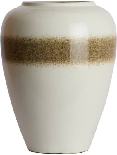 VALERIA keramieken vaas crème bruin Ø50x64 cm decoratieve vaas - Light & Living