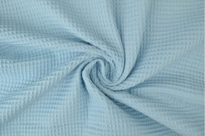 Wafelstof - 1 meter - Per meter - Baby blauw - 150cm breed