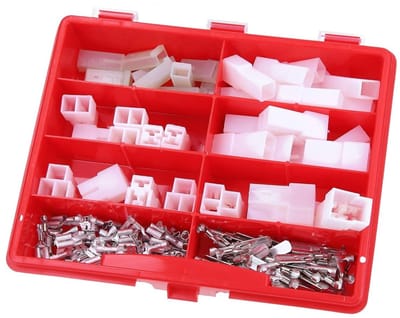Kalitec KALI-1555 Assortimentsdoos FASTIN-FASTON 1/2/3-polig | Connectoren | Connectorset | Stekkers | Stopcontacten | Platte connectoren | Metaal | Kunststof