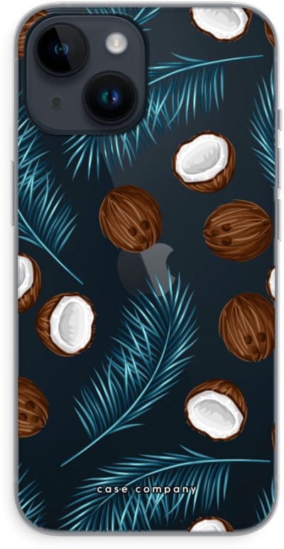 Case Company® - Hoesje geschikt voor iPhone 14 hoesje - Kokosnoot - Soft Cover Telefoonhoesje - Bescherming aan alle Kanten en Schermrand