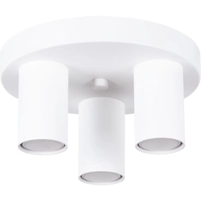 Sollux Lighting Plafondlamp Lagos - GU10 - wit - staal - 12x25x25cm