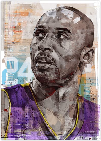 Kobe Bryant 01 full colour poster 50x70 cm